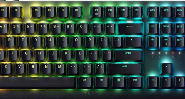 Razer DEATHSTALKER V2 PRO - Linear Red - RGB Wireless Keyboard - Low-Profile Optical - 40 Hr Battery