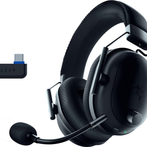 Razer BLACKSHARK V2 PRO Black For PLAYSTATION  – Wireless – 70h Battery – 2.4GHz/BT