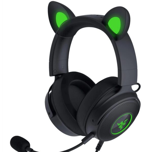 Razer KRAKEN KITTY V2 PRO - Black - RGB - USB 7.1 Gaming Headset - Kitty, Bear, Bunny Ears