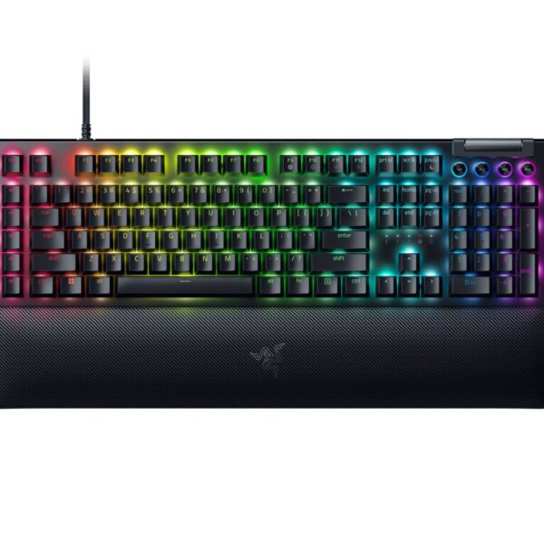 Razer BLACKWIDOW V4 - RGB Gaming Mechanical Keyboard - Underglow LED - Macro - Yellow Linear Switch