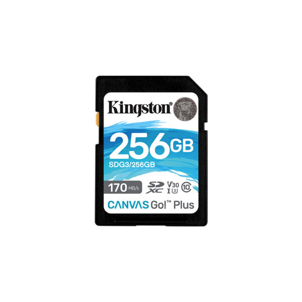 KINGSTON Memory Card SDG3/256GB Canvas Go PLUS 170R U3 C10