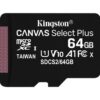 KINGSTON Memory Card MicroSD SDCS2/64GBSP, Class 10,no SD Adapter