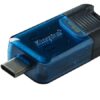 KINGSTON USB Stick Data Traveler DT80M/64GB, USB 3.2 Type-C, Blue/Black