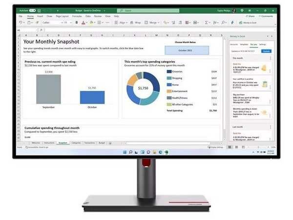 LENOVO Monitor ThinkVision P27q-30 27'' QHD IPS, HDMi,Display Port, USB, Height adjustable,3YearsW
