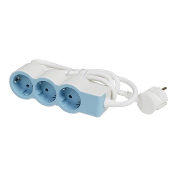 Legrand SurgeArrest 3 Outlets 1.5m Cable  White/Blue