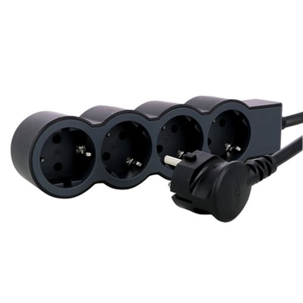 Legrand SurgeArrest 4 Outlets 5m Cable  Black/Grey