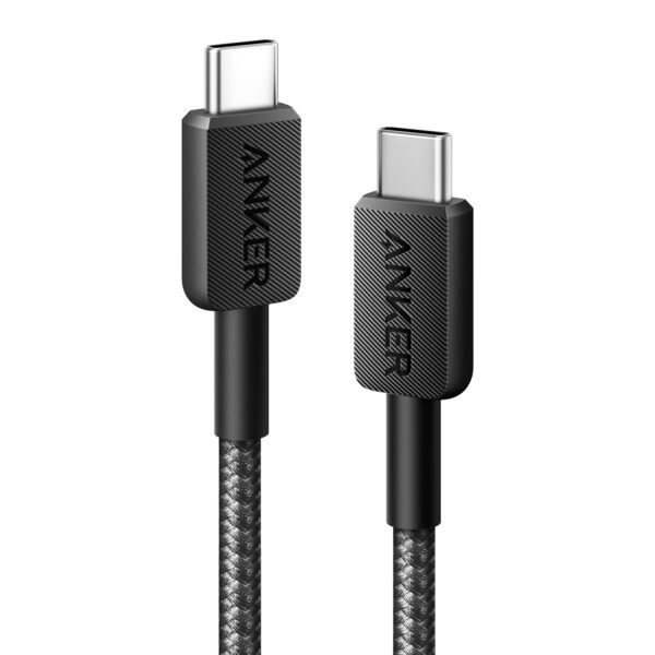 ANKER 322 USB-C to USB-C Cable 480MBps, 60W, 0.9m Black