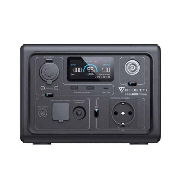 BLUETTI Power Station EB3A, 600W AC Outlet 268Wh