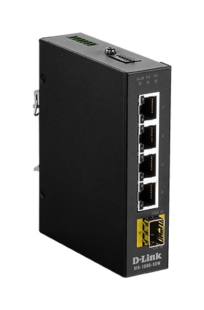 D-LINK 5 Port Unmanaged Industrial Switch with 4 GB PORTS