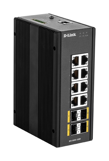 D-LINK DIS-300G-12SW INDUSTRIAL SWITCH 8X100/1000, 4xSFP