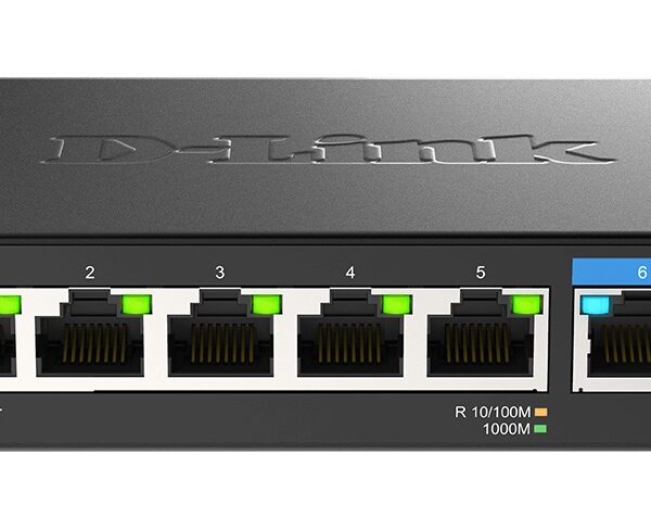 D-LINK DMS-107 7-Port Multi-Gigabit Unmanaged Switch with 2x2.5G