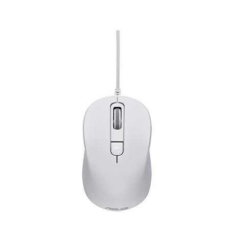 ASUS MOUSE OPTICAL MU101C Wired Blue Ray Mouse White