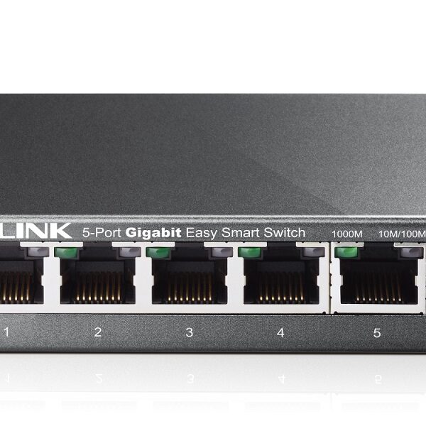 TP-LINK Switch TL-SG105E, 5 port Easy Smart, 10/100/1000 Mbps, Steel Case