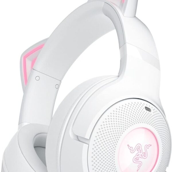 Alternative view of Razer KRAKEN KITTY V2 BT - White - RGB - 7.1 Gaming Headset - Kitty Ears - Bluetooth 5.2