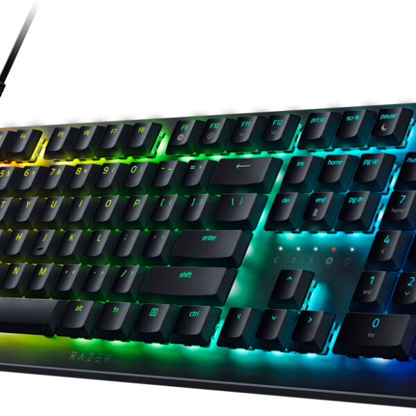Alternative view of Razer DEATHSTALKER V2 - Low-Profile RGB Gaming Keyboard - Clicky Purple - Optical Switches