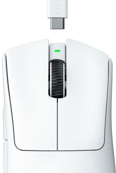 Alternative view of Razer DEATHADDER V3 PRO WHITE - 64g Wireless Gaming Mouse - Ergonomic - 90 Hours Battery - 30K DPI
