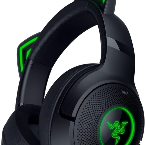Alternative view of Razer KRAKEN KITTY V2 BT - Black - RGB - 7.1 Gaming Headset - Kitty Ears - Bluetooth 5.2