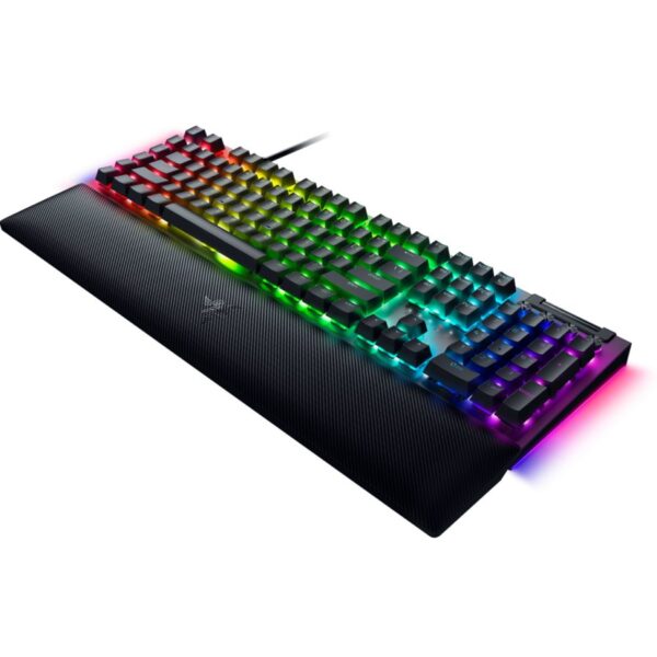Alternative view of Razer BLACKWIDOW V4 - RGB Gaming Mechanical Keyboard - Underglow LED - Macro - Green Clicky Switches