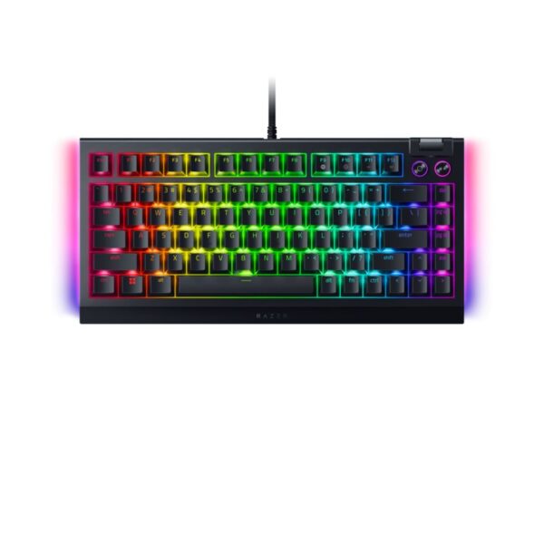 Alternative view of Razer BLACKWIDOW V4 75% - Mechanical RGB Gaming Keyboard - Hot-Swappable - Orange Tactile Switches