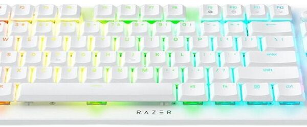 Alternative view of Razer DEATHSTALKER V2 PRO TKL WHITE - Wireless - Low Profile - Linear Red - Optical Switches - 50H