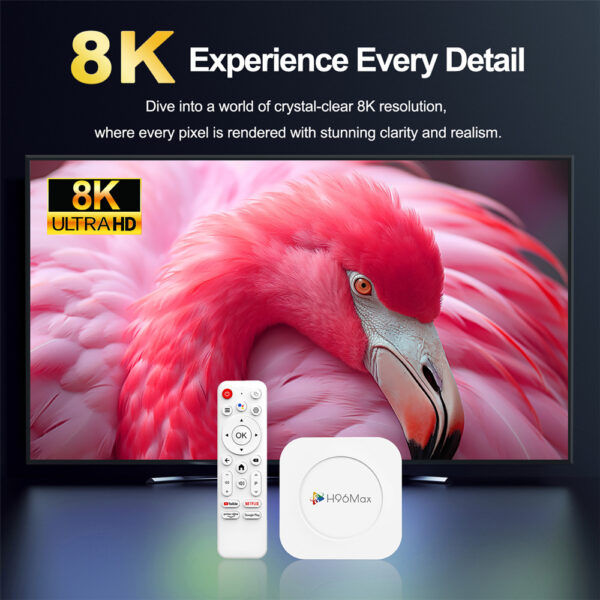 Alternative view of H96 MAX TV Box M1 Plus, 8K, 2/16GB, WiFi 6, Bluetooth, Android 14
