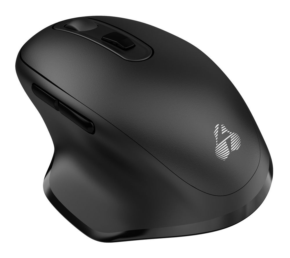 Alternative view of POWERTECH ασύρματο ποντίκι PT-1152, USB & USB-C δέκτη, 1600DPI, μαύρο