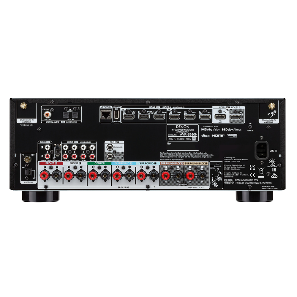 Alternative view of Denon AVR-S980H