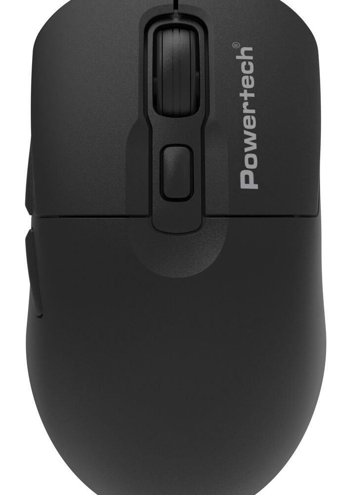 POWERTECH ασύρματο ποντίκι PT-1542, 2.4GHz, έως 5000DPI, αθόρυβο, μαύρο