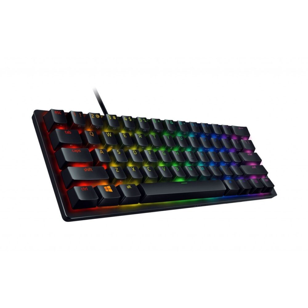 Alternative view of Razer HUNTSMAN MINI 60% Opto Mechanical Gaming Keyboard Purple Switch - US Layout