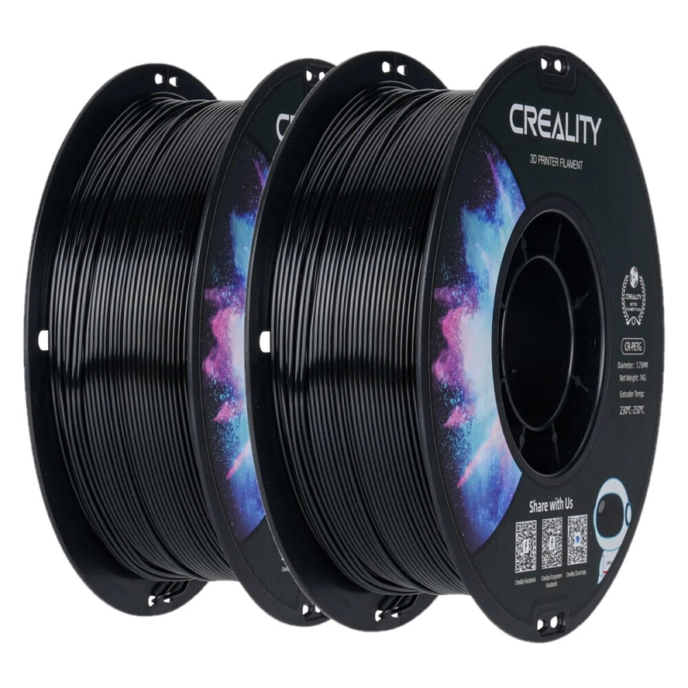 Creality CR-PETG Value Pack 2kg - 2x Black 3D Printer Filament