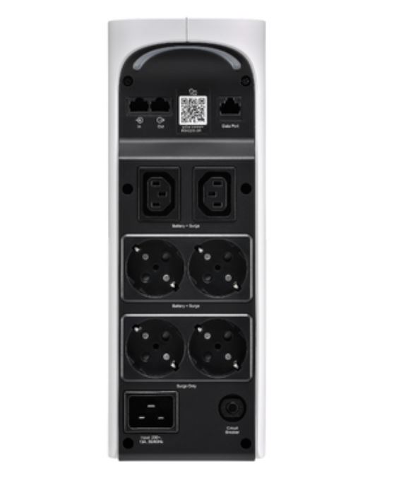 Alternative view of APC Back UPS BGM2200-GR, Line Interactive, White, Gaming 2200VA