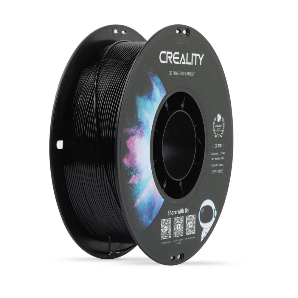 Creality CR-TPU Black 3d Printer Soft Adhesive material Filament 1kg 1.75