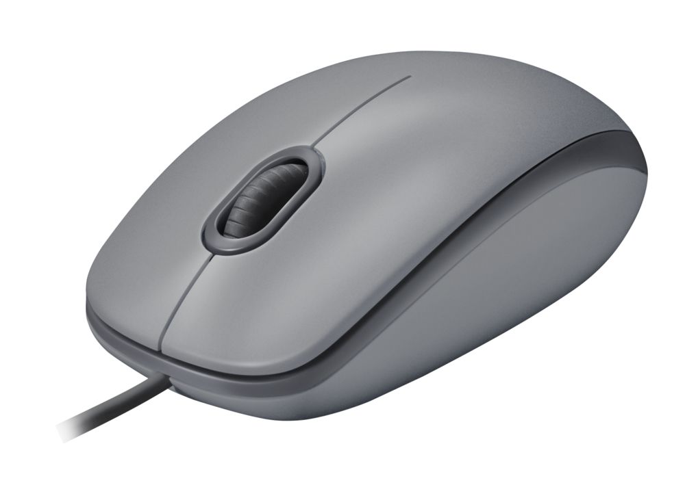 Alternative view of LOGITECH Mouse M110 Silent Mid Gray