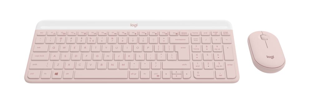 Alternative view of LOGITECH Keyboard/Mouse Wireless MK470 Rose