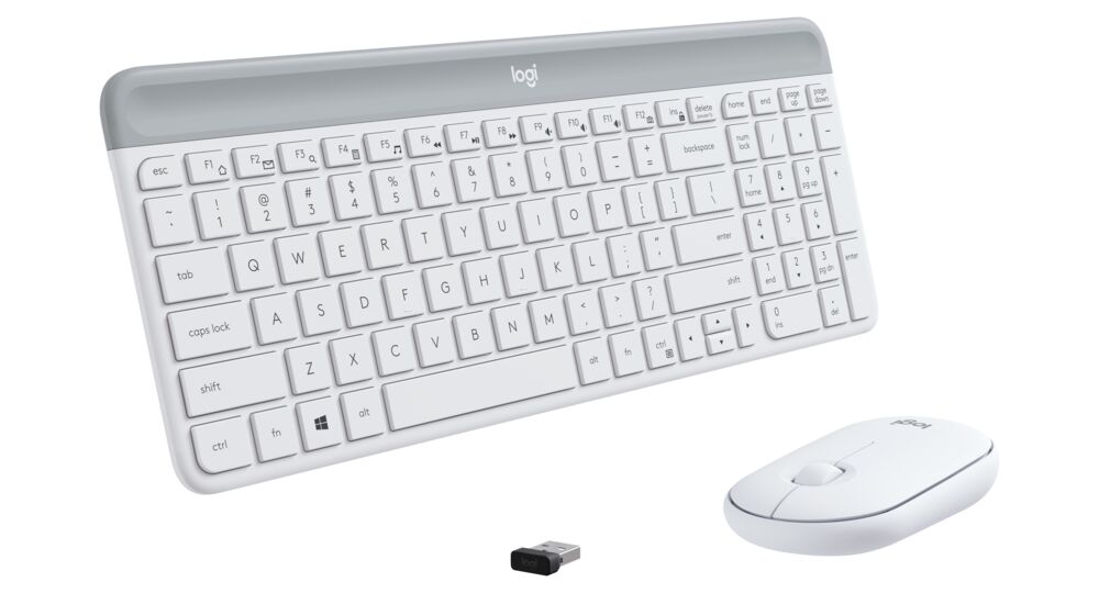 Alternative view of LOGITECH Keyboard/Mouse Wireless MK470 White