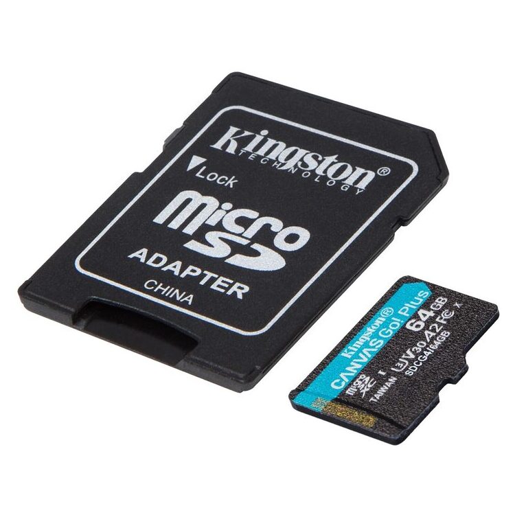 Alternative view of KINGSTON Memory Card SDCG4/64GB Canvas Go PLUS Class 10, UHS-I, U3, V30, A2