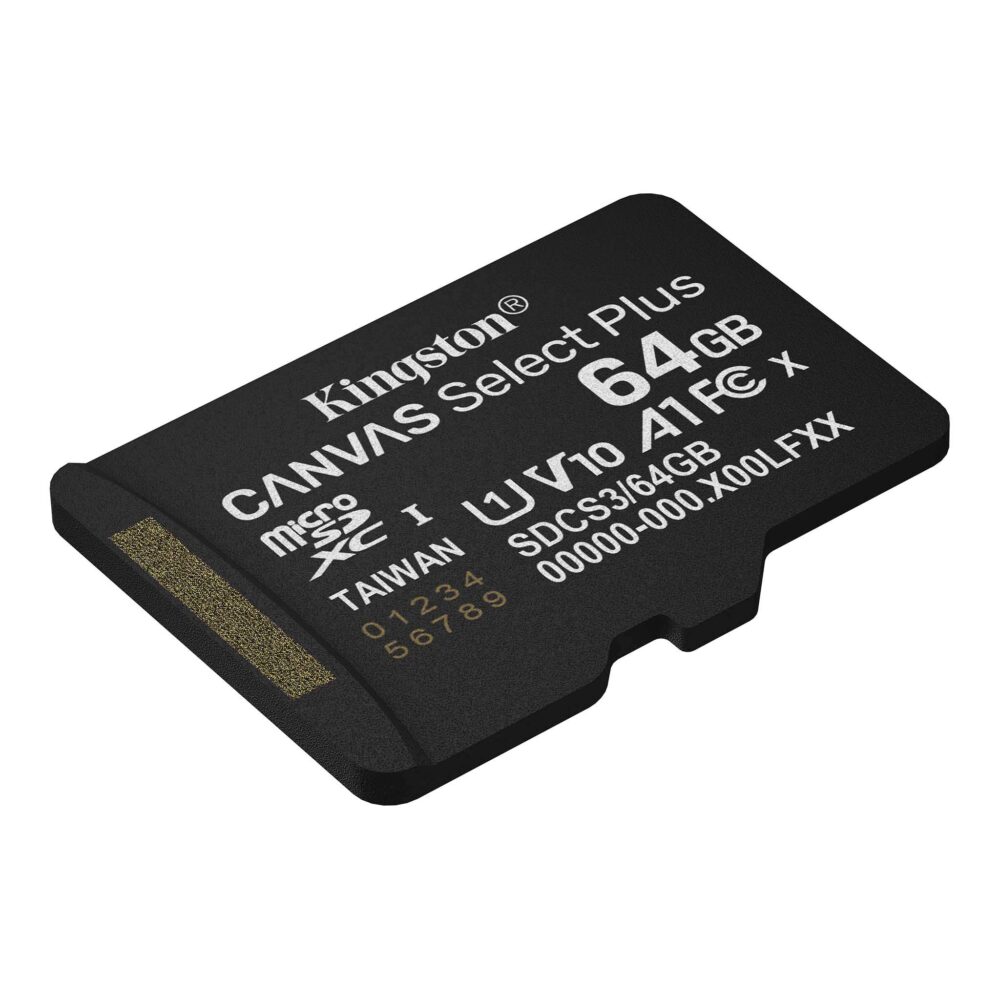 Alternative view of KINGSTON Memory Card MicroSD Canvas Select Plus SDCS3/64GBSP, Class 10