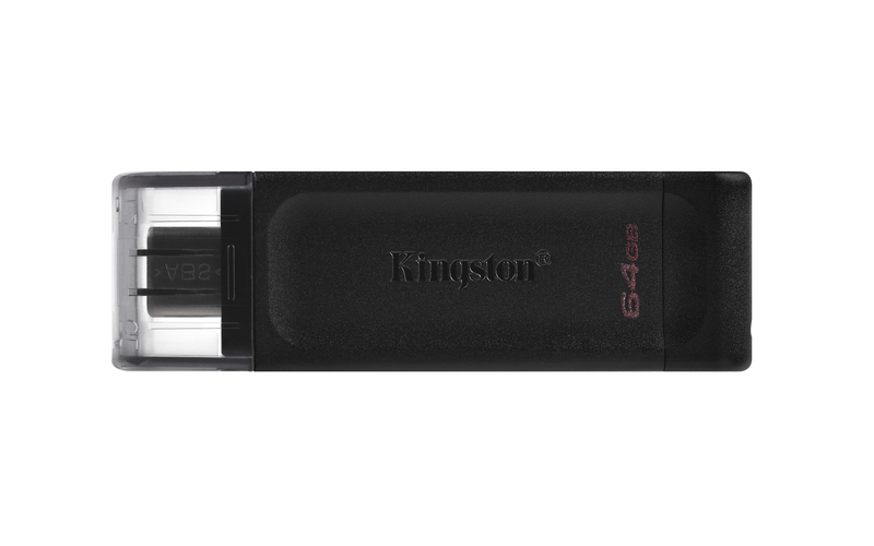 Alternative view of KINGSTON USB Stick Data Traveler DT70/64GB, USB 3.2 Type-C, Black