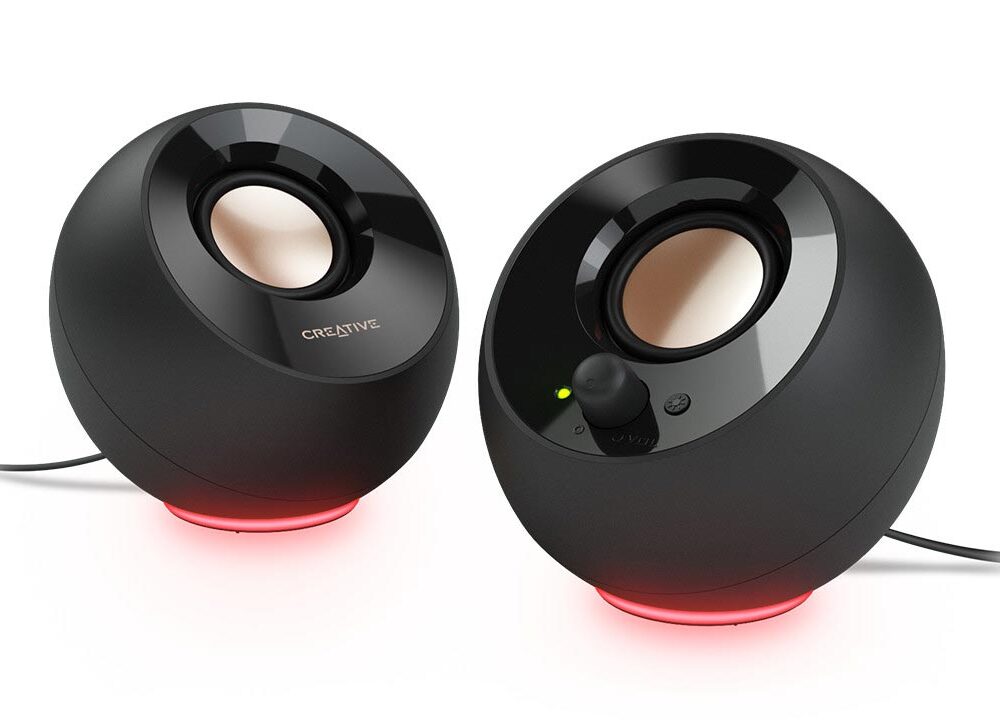 Alternative view of CREATIVE Speaker Wired 2.0 Pebble S.E RGB Black