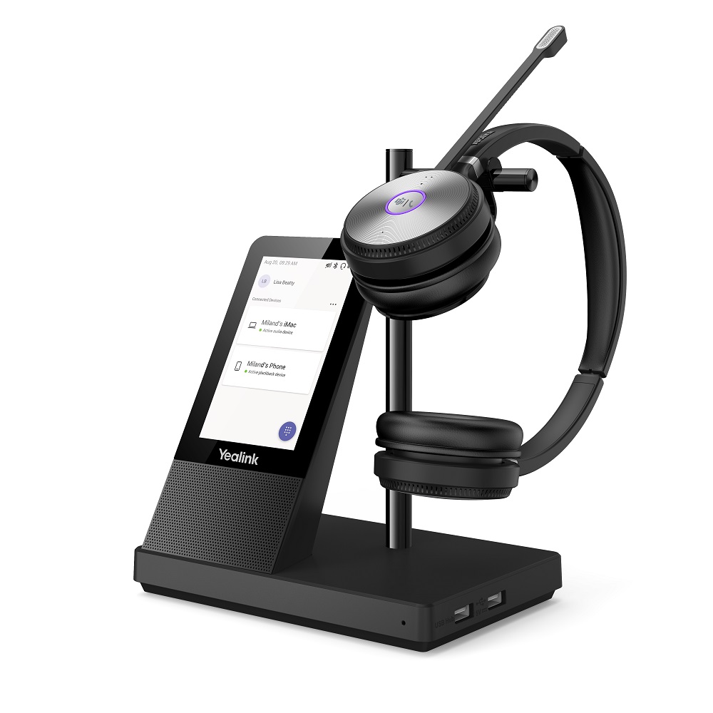 Alternative view of YEALINK WH66 DUAL WORKSTATION DECT WIRELESS HEADSET
