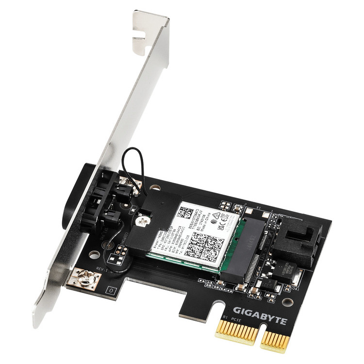 Alternative view of GIGABYTE Wireless PCIe WIFI 6 GC-WFAX210 ,2400Mbps