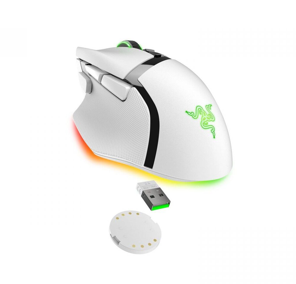 Alternative view of Razer BASILISK V3 PRO WHITE WIRELESS - Optical Switches - Tilt Wheel - 11 Buttons - 30k Sensor