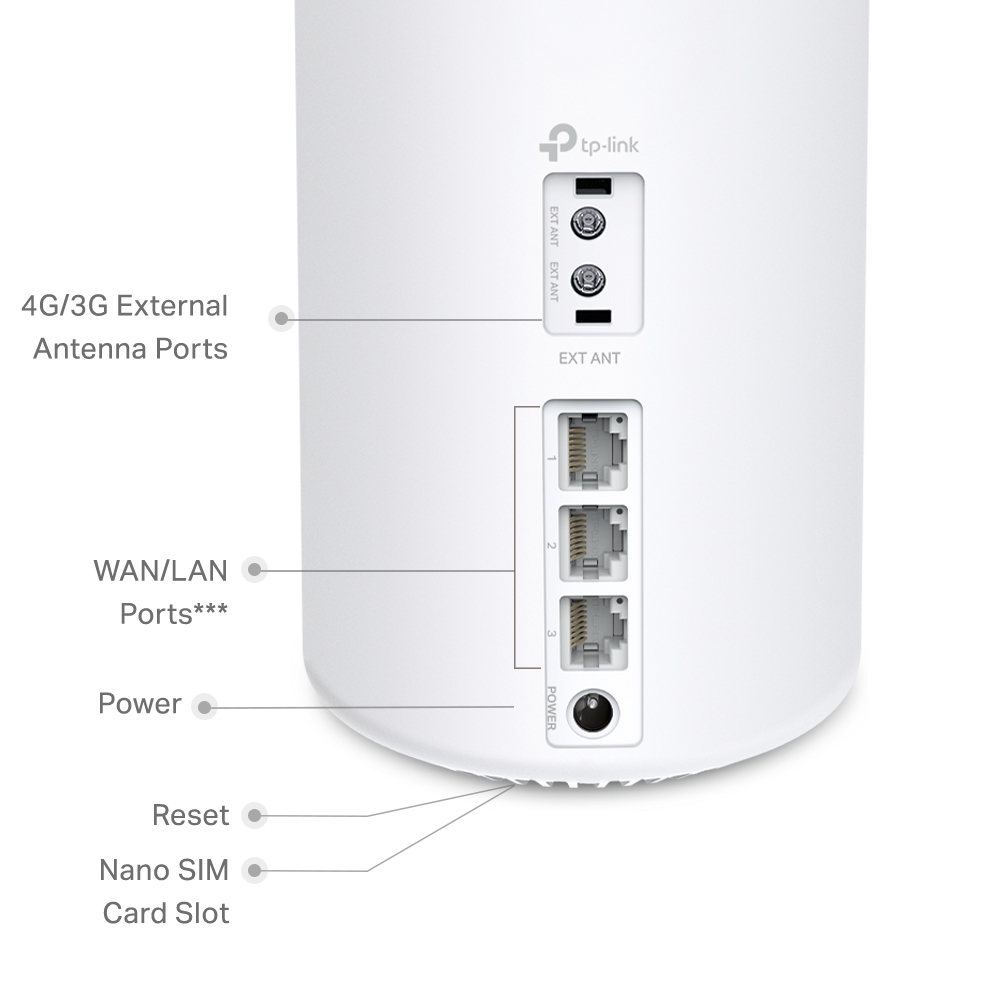Alternative view of TP-LINK Deco X10-4G WiFi 6 AX1500 Whole Home Mesh Gateway