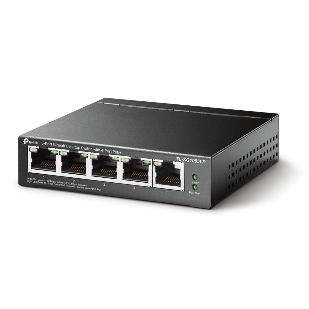 Alternative view of TP-LINK TL-SG1005LP 5PORTS GIGABIT 4 PORT 40W POE+