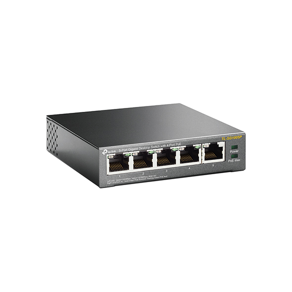 Alternative view of TP-LINK TL-SG1005P 5 PORTS GIGABIT 4 PORT 56W POE