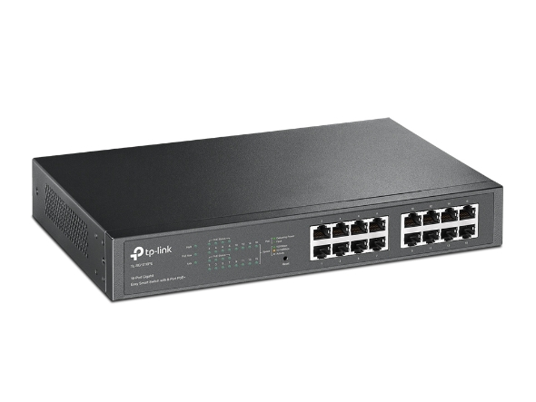 Alternative view of TP-LINK TL-SG1016PE 16-PORT GIGABIT DESKTOP/RACKMOUNT 8 PoE PORTS+ EASY SMART SWITCH