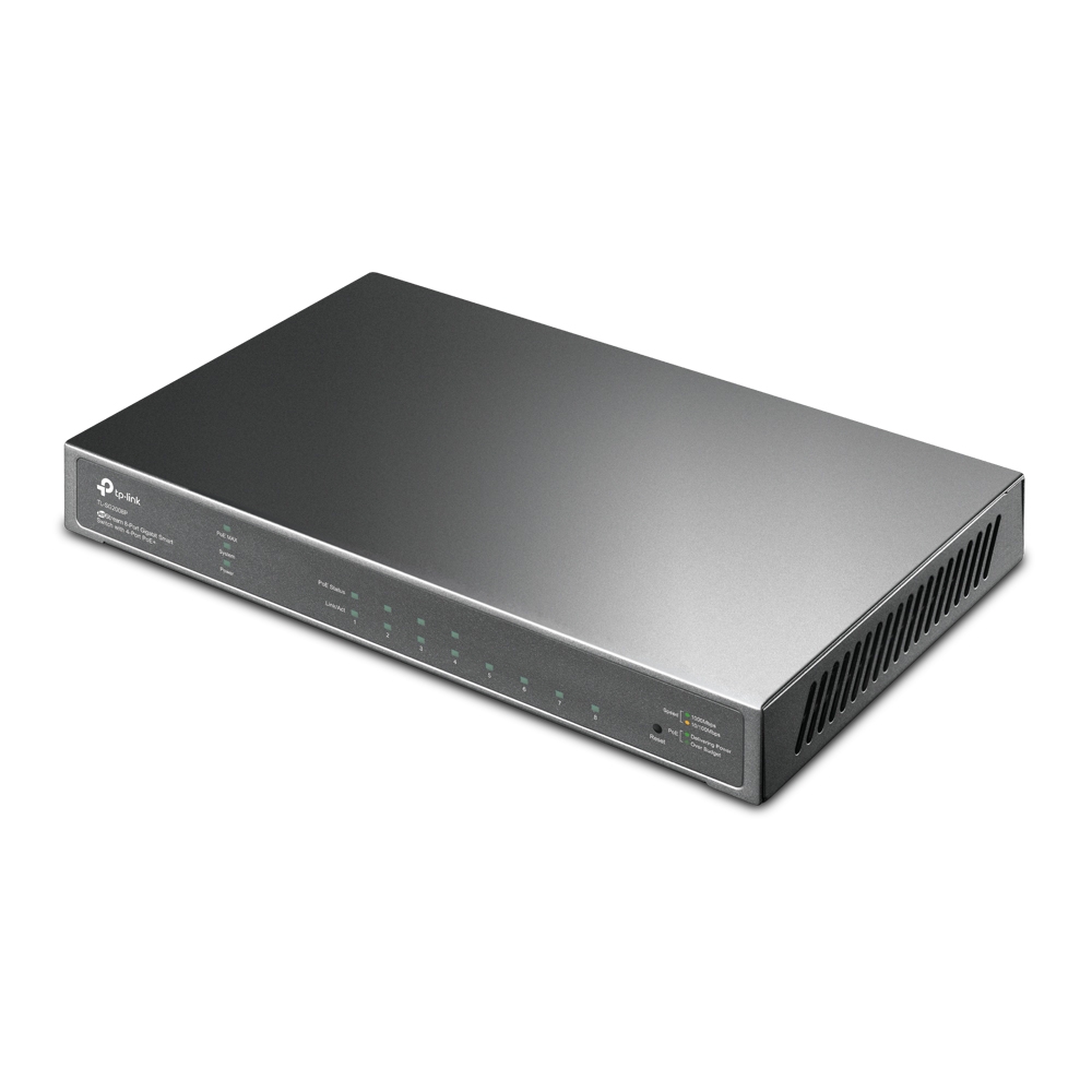 Alternative view of TP-LINK SWITCH TL-SG2008P 8 PORT GIGABIT, 4 POE+