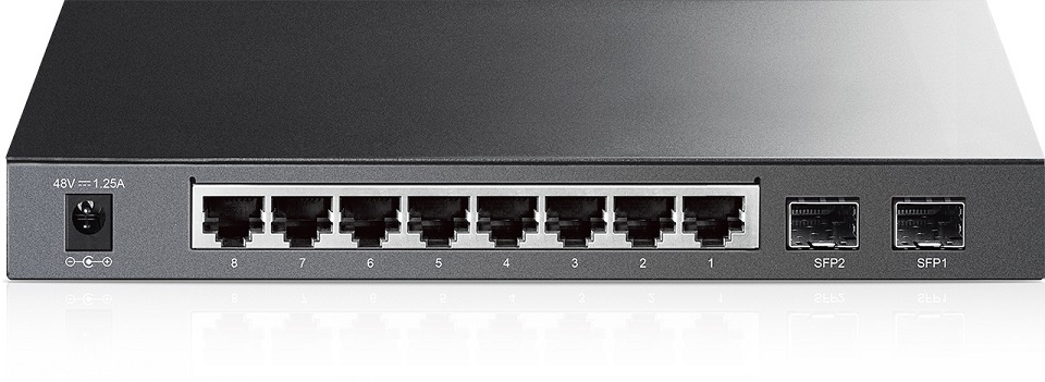 Alternative view of TP-LINK Switch TL-SG2210P, 8-Port Gigabit Smart PoE Switch with 2 SFP Slots