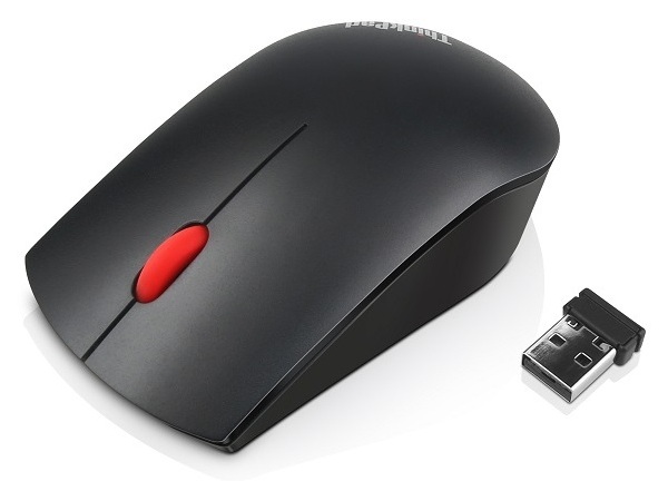 Alternative view of LENOVO ThinkPad Essential Wireless Mouse, Black