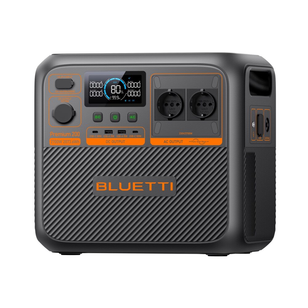 Alternative view of BLUETTI Premium Power Station PREMIUM 200 V2 2700W AC Outlet 2073Wh